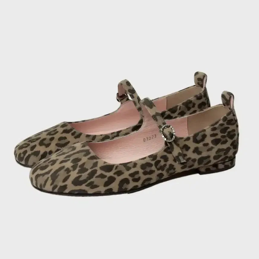 [BUNJANG] ROIK Mary Jane Leopard Shoes 240 / 로이크 메리제인 레오파드 240