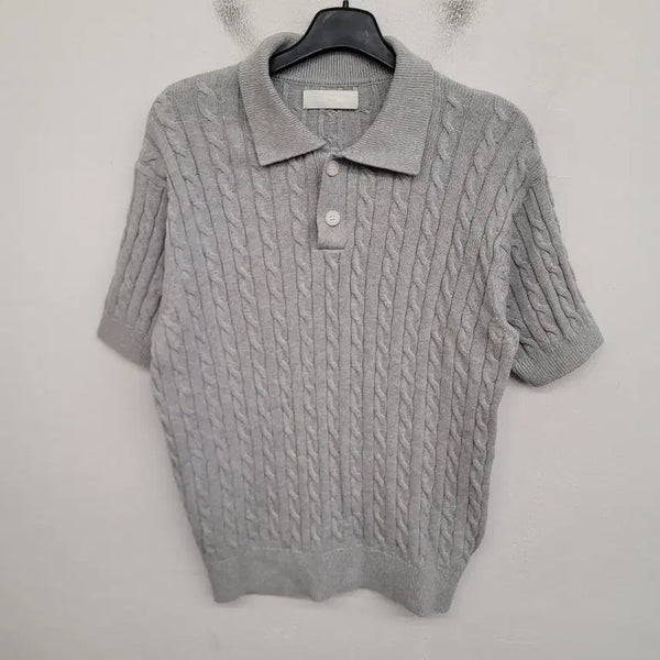 [BUNJANG] minav Short Sleeve Knit Polo (Size M) / [95/M] minav 미나브 반팔 카라 니트