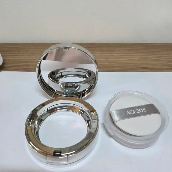 [BUNJANG] Age 20's Glass Skin Essence Pact Glow (Refill + Case) - Shade 21 / 에이지투웨니스 글래스 스킨 에센스 팩트 글로우 21호 리필+케이스