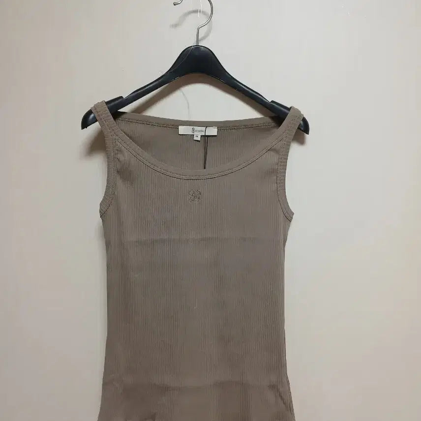 [BUNJANG] G Studio Ribbed Sleeveless Top Beige / g스튜디오 골지 민소매 탑 44 새상품