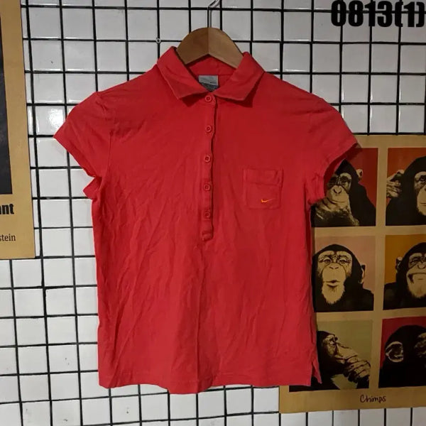 [BUNJANG] Nike Women's Short Sleeve Polo Shirt Pink Size M / 나이키 여성 반팔 카라티 핑크 M 0813
