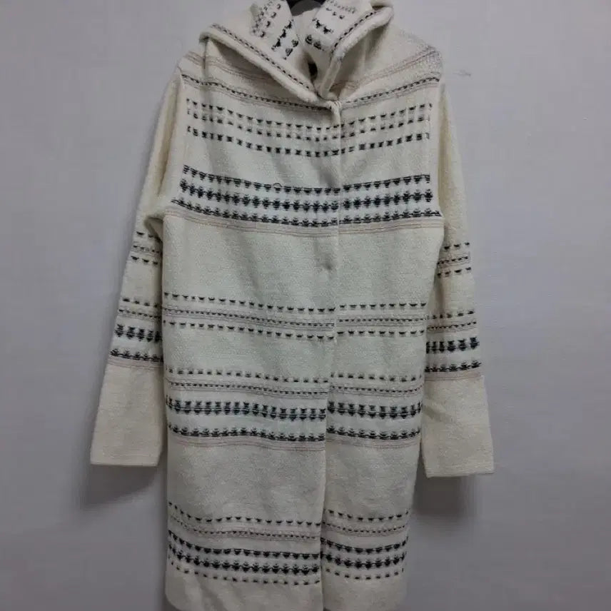 [BUNJANG] Beanpole Check Pattern Hooded Coat / 빈폴 체크 패턴 후드 코트