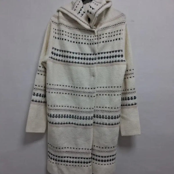 [BUNJANG] Beanpole Check Pattern Hooded Coat / 빈폴 체크 패턴 후드 코트