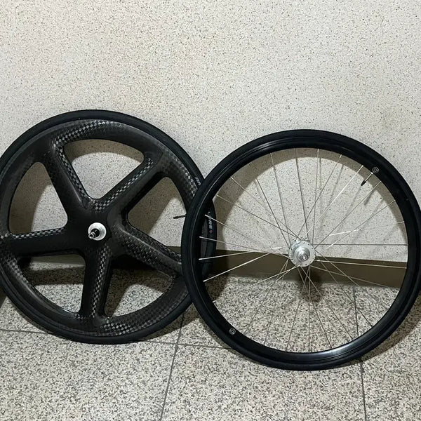 [BUNJANG] Jinbike Oval Rim + Unknown Basic 1 Silver Hub Silver Spoke Rear Wheel / 진바이크 오발이+언노운 베이직1 실버허브 실버스포크