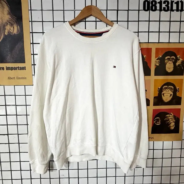 [BUNJANG] Tommy Hilfiger Sweatshirt White L / 타미힐피거 맨투맨 화이트 L 0813