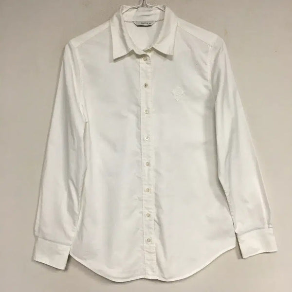 [BUNJANG] Hazzys Ladies Oxford Embroidered Shirt / 헤지스 레이디스 옥스퍼드 자수 셔츠 85