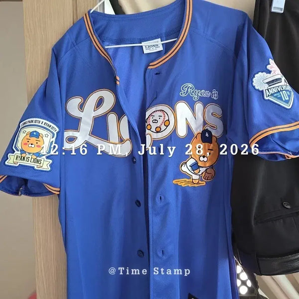[BUNJANG] Samsung Lions Ryan Collaboration Jersey / 삼성라이온즈 라이언 유니폼