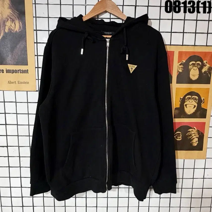[BUNJANG] Guess Logo Hooded Zip-Up Jacket XXL / 게스 로고 후드 집업 2XL 0813