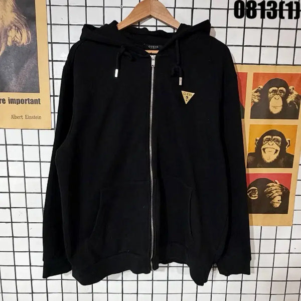 [BUNJANG] Guess Logo Hooded Zip-Up Jacket XXL / 게스 로고 후드 집업 2XL 0813