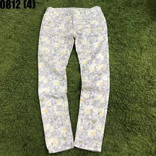 [BUNJANG] Thursday Island Floral Pattern Cotton Pants - Size M / 써스데이아일랜드 플로럴 패턴 바지 M 0812