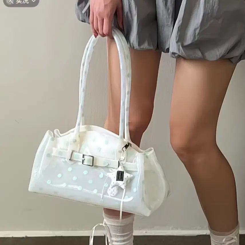 [BUNJANG] Clear Dot Shoulder Bag / 투명 도트 숄더백