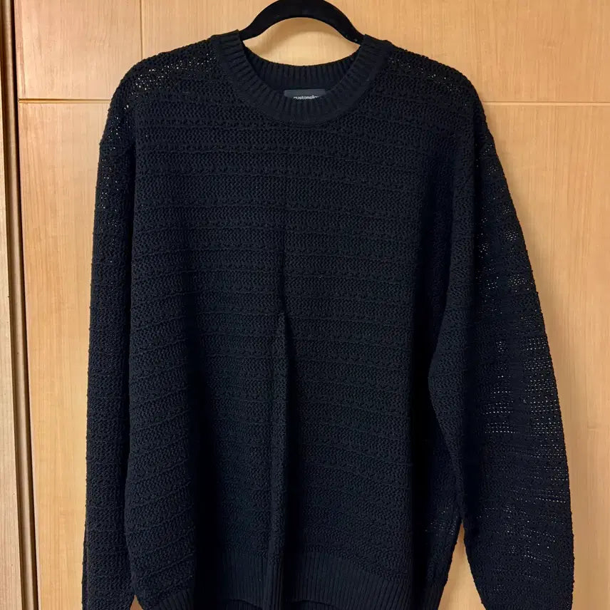 [BUNJANG] Custom mellow Mesh Knit Black / 커스텀멜로우 메쉬 니트 블랙