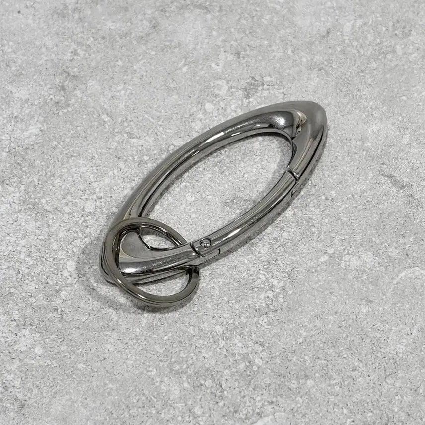 [BUNJANG] Oval Ring Steel Icon Keyring / 오벌 링 스틸 아이콘 바지 키링 열쇠고리