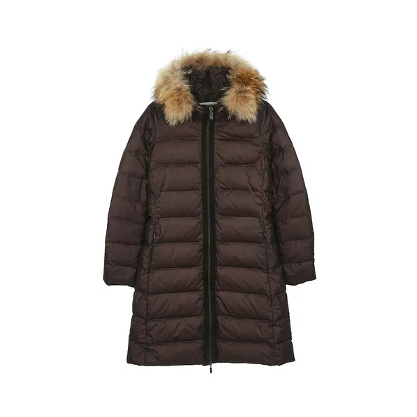 [BUNJANG] Moncler Nanteuffel Long Down Jacket with Fur Hood / (W) 몽클레르 난테스퍼 롱 다운 자켓