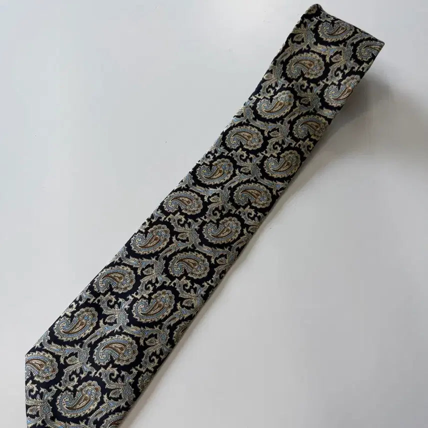 [BUNJANG] Paisley Pattern Necktie 8cm / 페이즐리 패턴 넥타이 8cm
