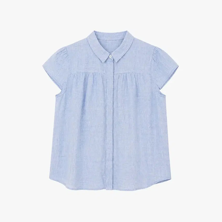 [BUNJANG] Mackintosh Philosophy 100% Linen Shirt - Women / MACKINTOSH PHILOSOPHY 매킨토시 린넨 100% 셔츠 - Women (6675)