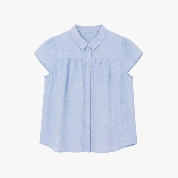 [BUNJANG] Mackintosh Philosophy 100% Linen Shirt - Women / MACKINTOSH PHILOSOPHY 매킨토시 린넨 100% 셔츠 - Women (6675)