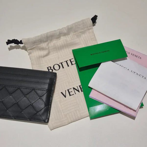[BUNJANG] Bottega Veneta Intrecciato Card Holder Black / [새상품]보테가베네타 인트레치아토 카드 홀더 블랙