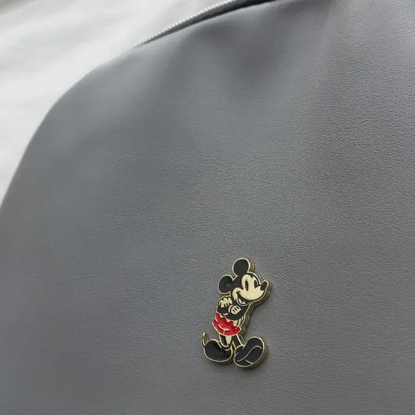 [BUNJANG] Mickey Mouse Gray Slim Backpack / 미키마우스 회색 슬림백팩 27*39*3