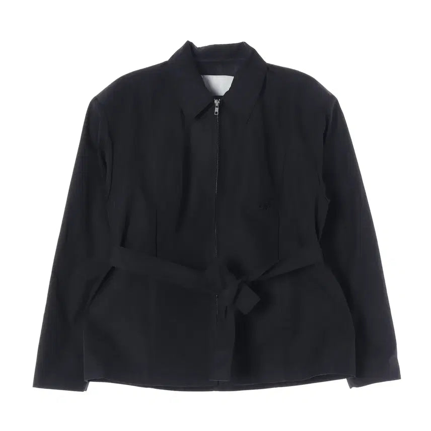 [BUNJANG] SEO 22SS Belted Logo Embroidered Zip-Up Jacket / 에스이오 SEO 22SS 벨티드 로고 자수 집업 재킷