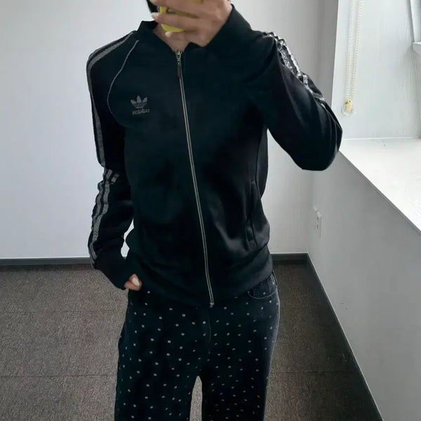 [BUNJANG] Adidas Dot Track Top Jersey Black / Adidas 아디다스 도트 트랙탑 블랙 져지