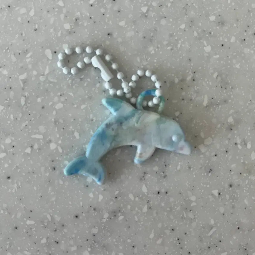 [BUNJANG] Blue Dolphin Keychain / 돌고래 파랑색 키링