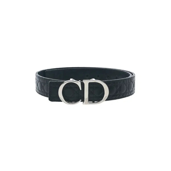 [BUNJANG] Dior Cannage CD Buckle Leather Belt Black / 디올 까나쥬 CD 벨트