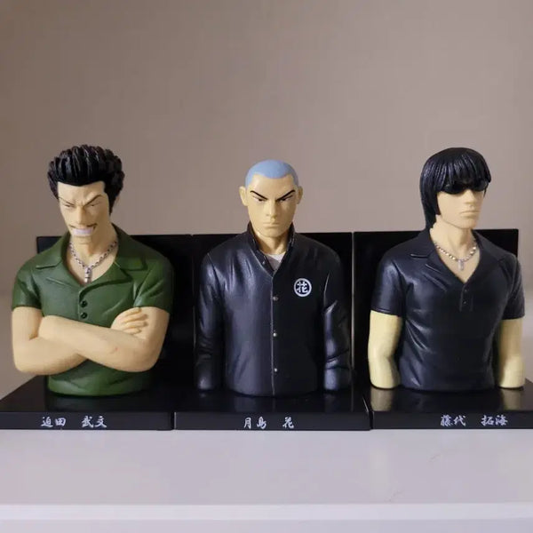[BUNJANG] Crows Worst Hana-Ilga Bust Figure Set (3 Types) / 크로우즈 워스트 하나일가 흉상 피규어 3종 세트