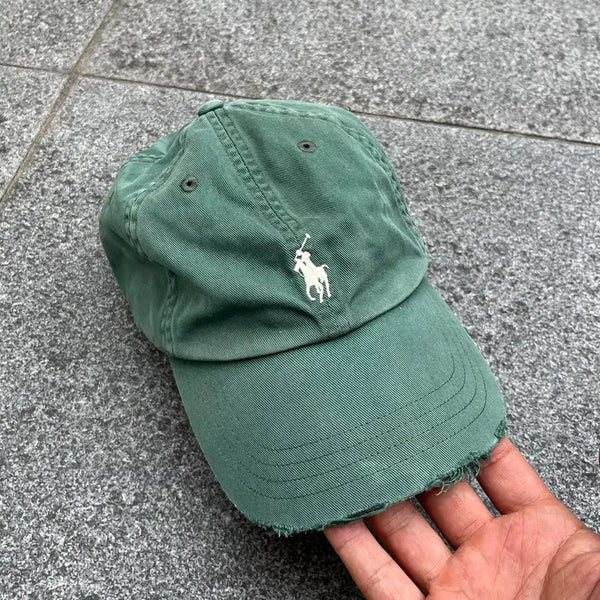 [BUNJANG] Polo Ralph Lauren 90s Faded Cotton Baseball Cap / 90s 폴로 페이드 볼캡 (OS)