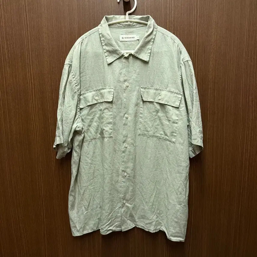[BUNJANG] Giordano Linen Pocket Shirt / 지오다노 린넨 포켓 남방 L