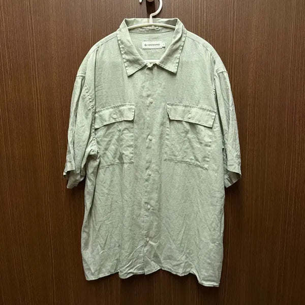 [BUNJANG] Giordano Linen Pocket Shirt / 지오다노 린넨 포켓 남방 L