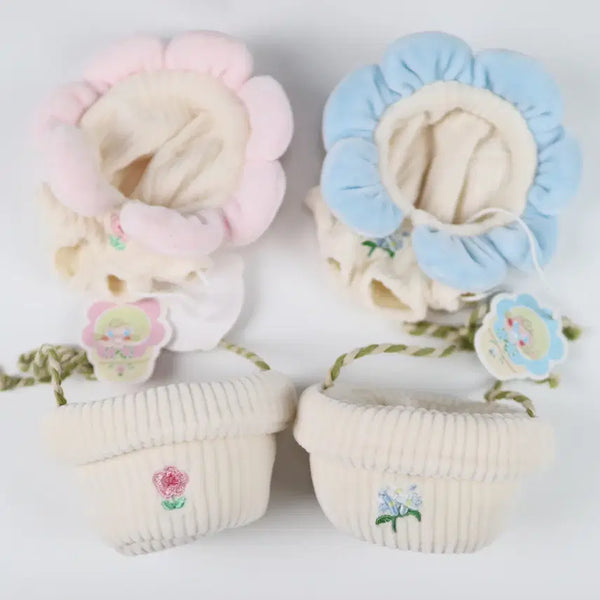 [BUNJANG] 10cm Doll Clothes Set (Pink, Blue) - 'Samdung's Closet' Collection / 삼둥이옷장 화분옷 2개 핑크 블루 10깅 10cm 솜옷 옷장 솜인형