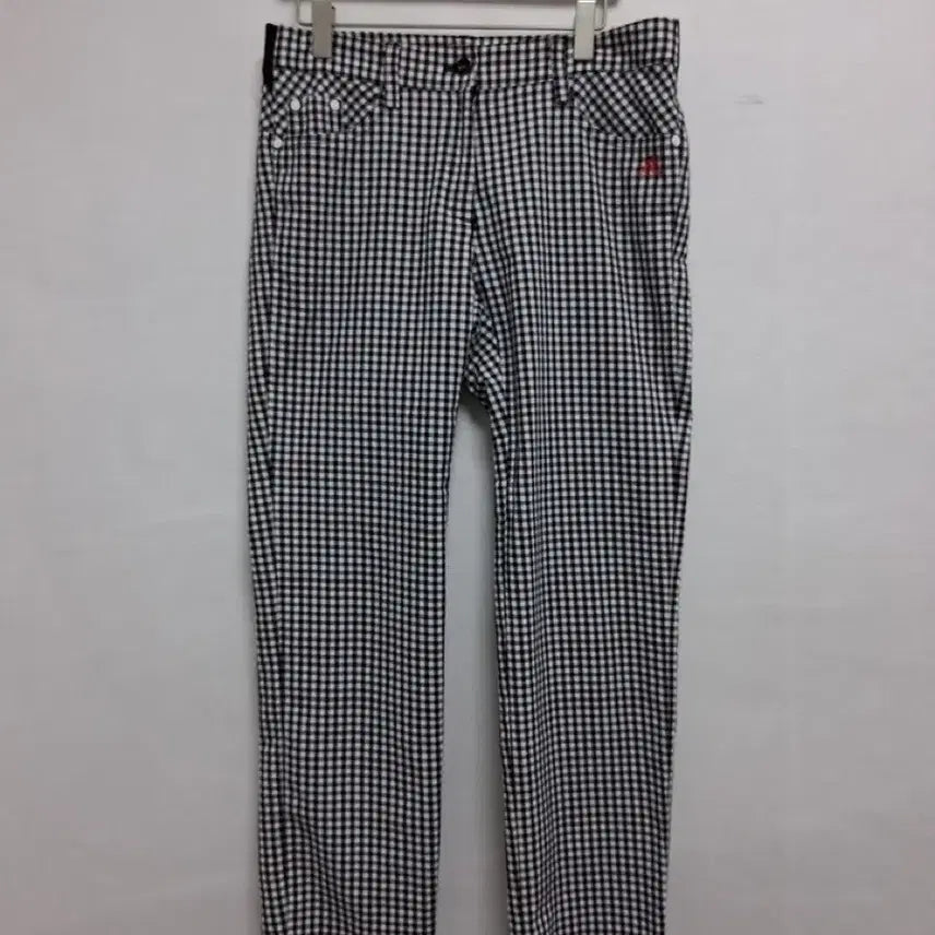 [BUNJANG] Adidas Checkered Cotton Pants / 아디다스체크 패턴 바지