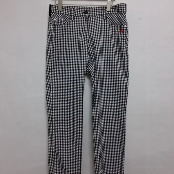 [BUNJANG] Adidas Checkered Cotton Pants / 아디다스체크 패턴 바지
