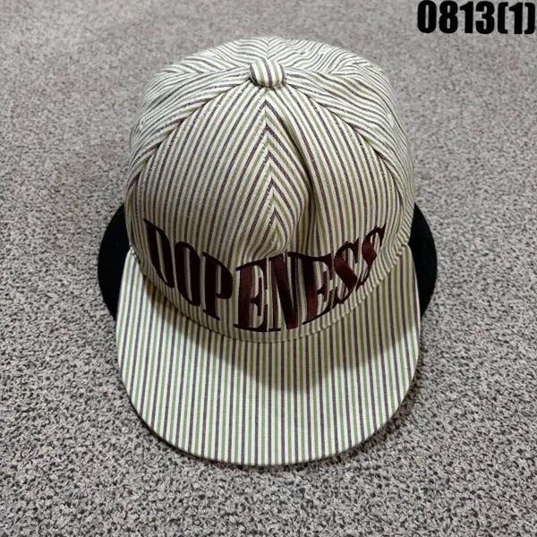 [BUNJANG] Striped Hip Hop Snapback Hat / 스트라이프 힙합 모자 0813