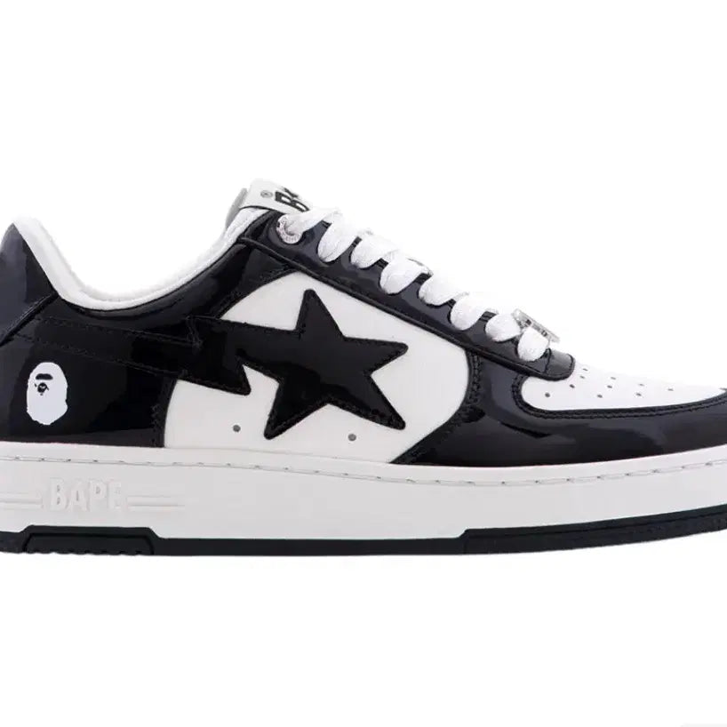 [BUNJANG] BAPE BAPESTA Sneakers Black White 250 / 베이프스타 스니커즈 블랙 화이트 250