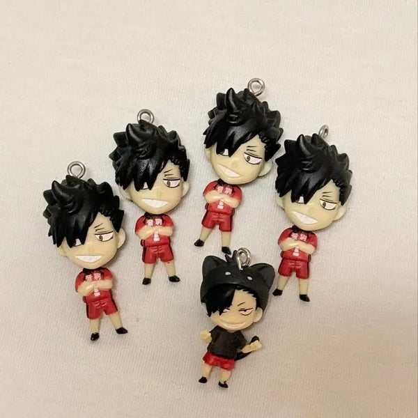 [BUNJANG] Haikyuu!! Kuroo Classic Uniform Mini Keychain Bundle / 하이큐 쿠로오 고전키링 일괄 네코 유니폼 미니 키링