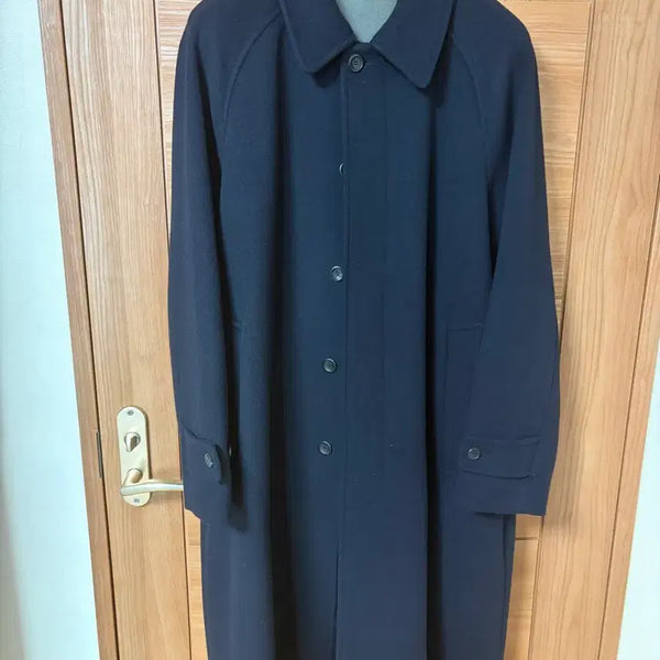 [BUNJANG] Blank Room Standard Balmacaan Wool Coat Navy Size 2 / 블랭크룸 스탠다드 발마칸 울 코트 네이비 2사이즈