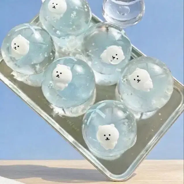 [BUNJANG] Mallow Bear Seullang Transparent Ball / 말랑곰 슬랑이