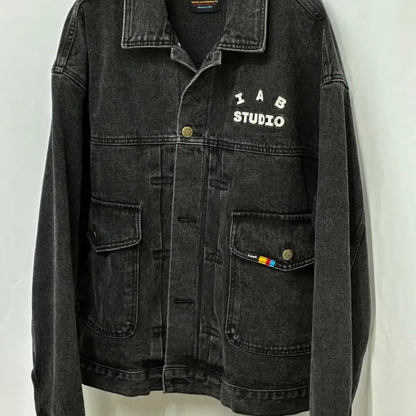[BUNJANG] IAB STUDIO x Lee Black Denim Jacket XL / IAB STUDIO x LEE 블랙 데님 자켓 XL