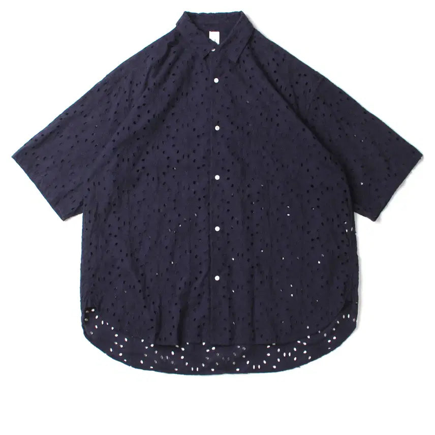 [BUNJANG] Niche Flower Lace Short-Sleeve Shirt / Niche.  FLOWER LACE S/SHT