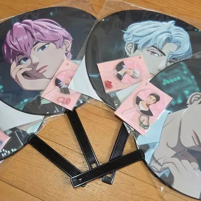 [BUNJANG] PLAVE Kakurenbo Uchiwa Mini Fan Bundle Set / 플레이브 우치와 미니부채 일괄
