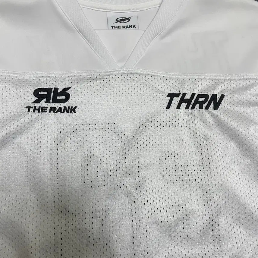 [BUNJANG] The Rank Rugby Jersey Size 2 White / 더랭크 the rank 럭비져지 2사이즈 흰색 새상품급