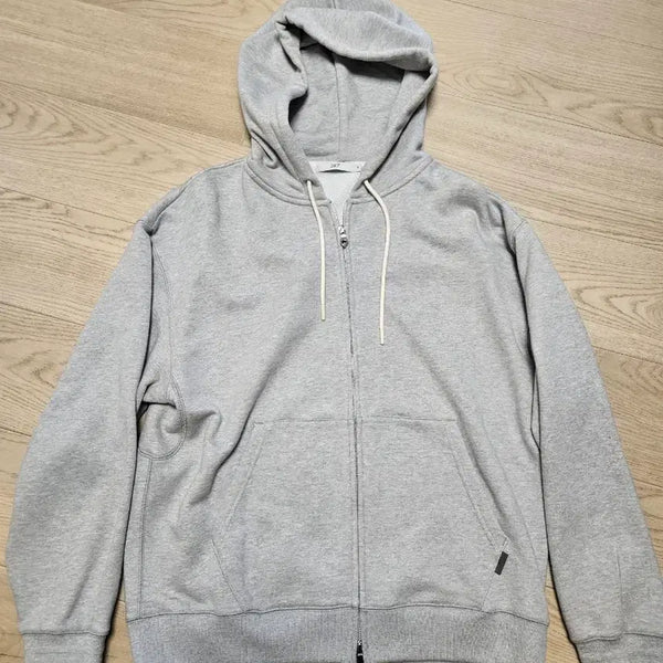 [BUNJANG] 24/7 Series Supima Hooded Zip-Up Grey M / 24/7 시리즈 / 수피마 후드집업 그레이 / M