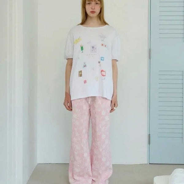 [BUNJANG] Funfromfun Puff T-Shirt / 펀프롬펀 다이어리 퍼프 티셔츠