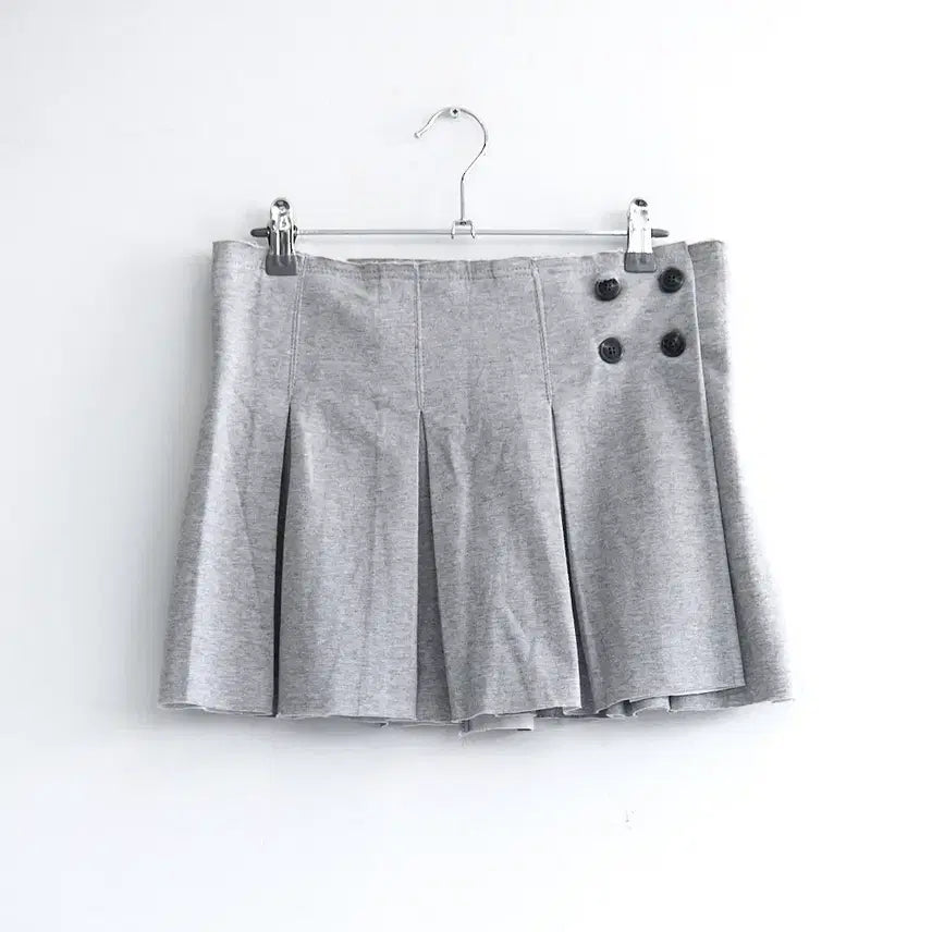 [BUNJANG] Low Wrap Pleats Skirt / low wrap pleats skirt (2color)