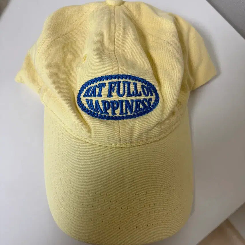 [BUNJANG] Worthward Yellow Embroidered Logo Baseball Cap / 워스워드 옐로우 캡모자