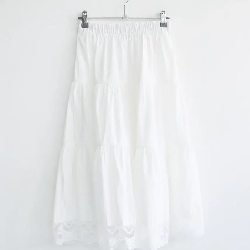 [BUNJANG] Hippie Dippy Petal Long Skirt White Sora / 히피디피  petal long skirt 새상품