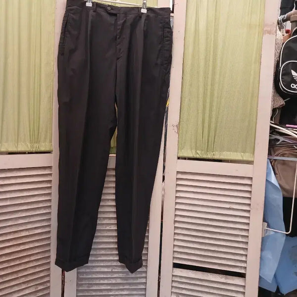 [BUNJANG] Salvatore Ferragamo Men's Black Wool Blend Trousers / 페레가모 정장바지(춘추)
