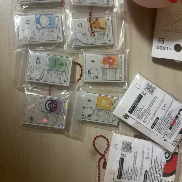 [BUNJANG] Lotte World Pokemon Magnet Set (18 types, excluding Pikachu and Butterfree) / 롯데리아 포켓몬 마그넷 20종(피카츄,버터플 제외 18종)